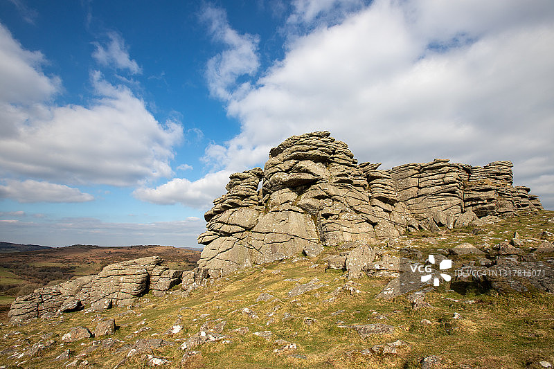 达特穆尔猎犬岩图片素材