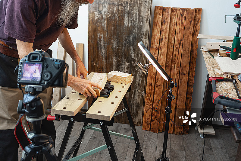 木工拍摄特写图片素材