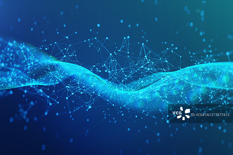 大数据波浪和网络图片素材