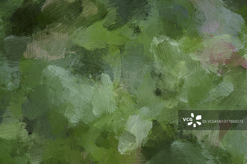 绿色油画笔触抽象背景图片素材