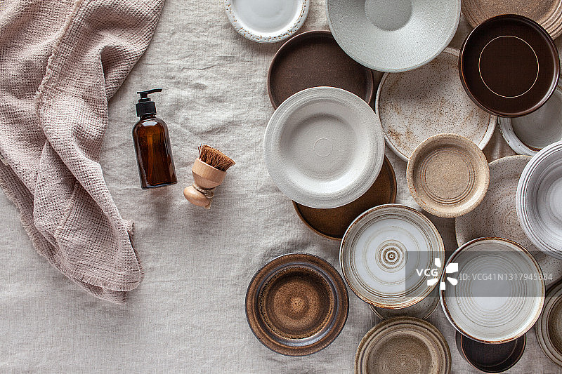 环保洗碗理念图片素材