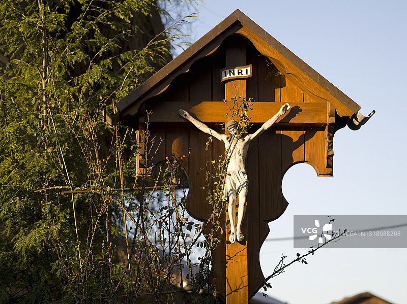 十字架上的耶稣 - 宗教物品 - 德国巴伐利亚图片素材