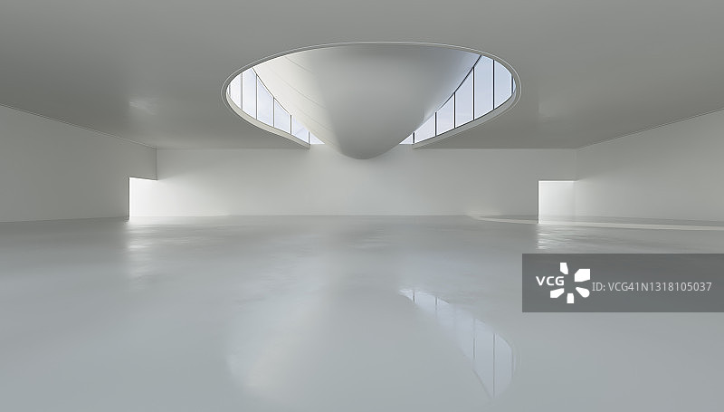 现代建筑内的空旷大厅图片素材