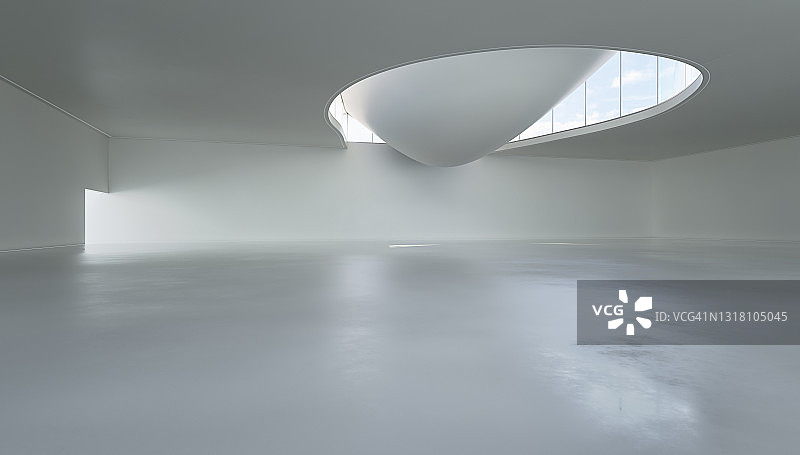 现代建筑内的空旷大厅图片素材
