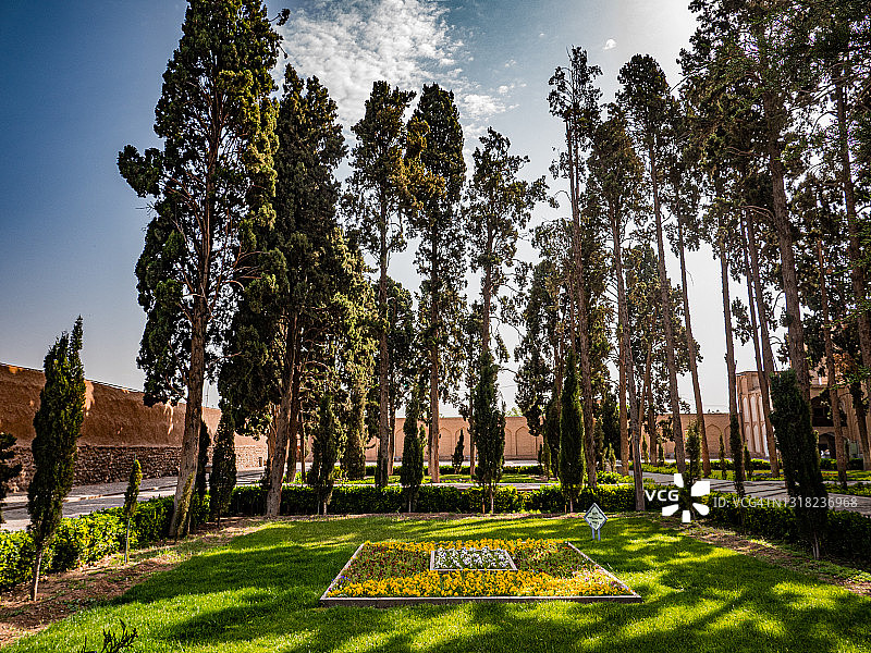 迷人的卡尚历史悠久的芬园，伊朗图片素材