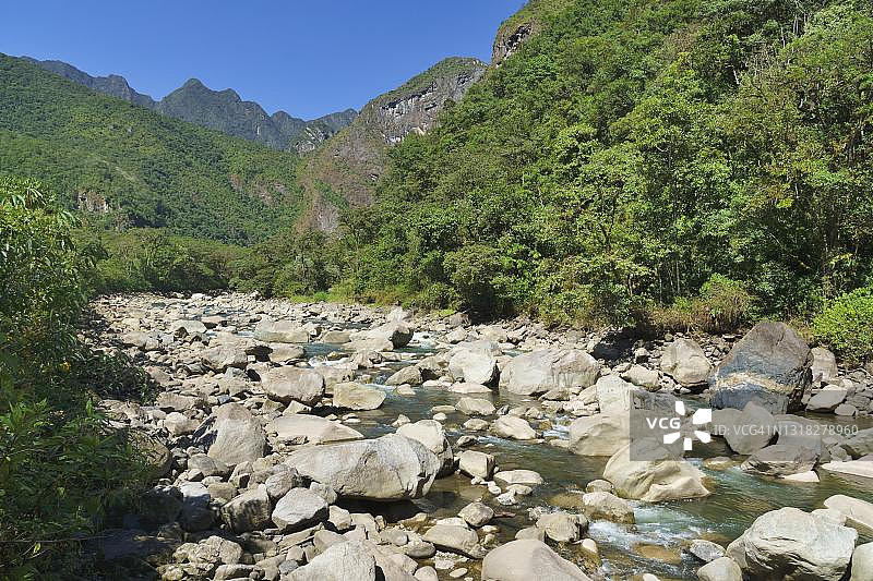 秘鲁乌鲁班巴省马丘比丘乌鲁班巴河风光图片素材