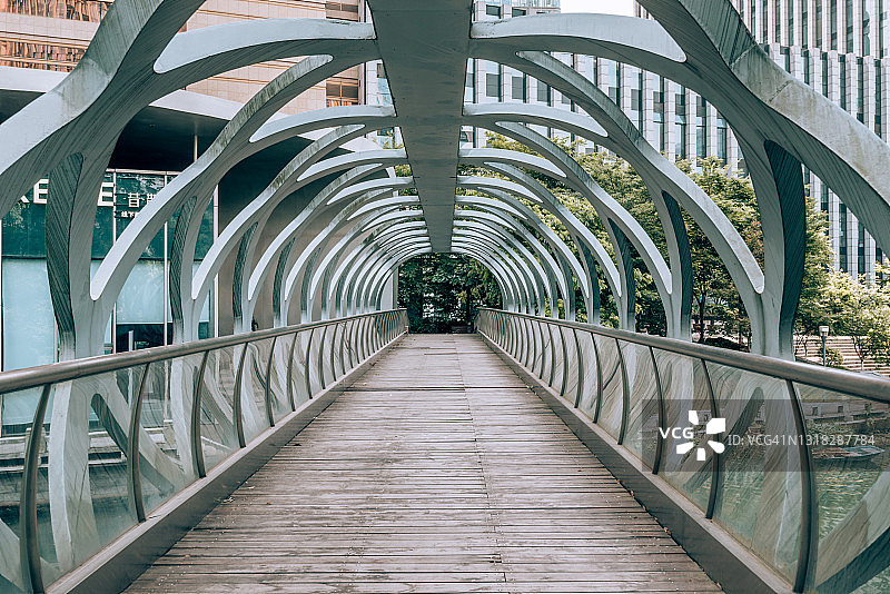 延伸感的水道图片素材