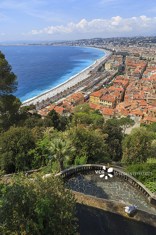 法国尼斯高角度景观图片素材