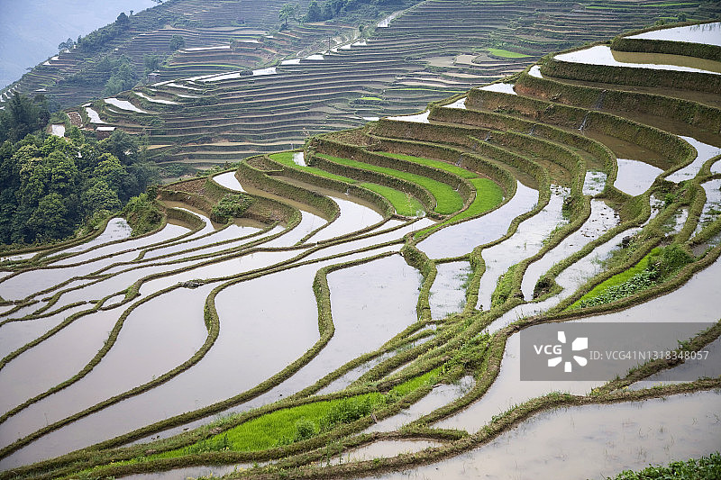 中国梯田图片素材