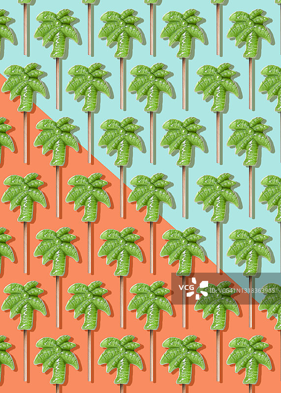 棕榈树棒棒糖图片素材