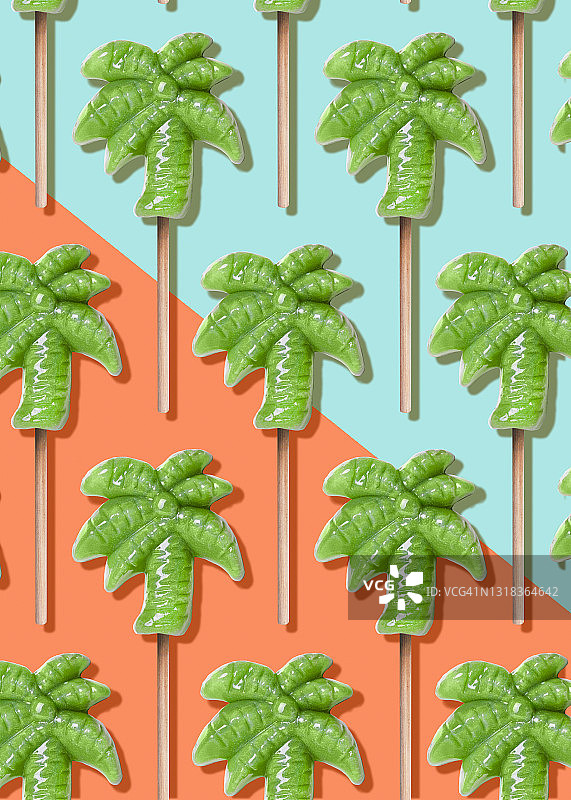 棕榈树棒棒糖图片素材