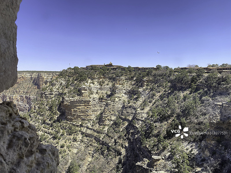 大峡谷村和埃尔托瓦尔酒店，大峡谷南缘风光图片素材