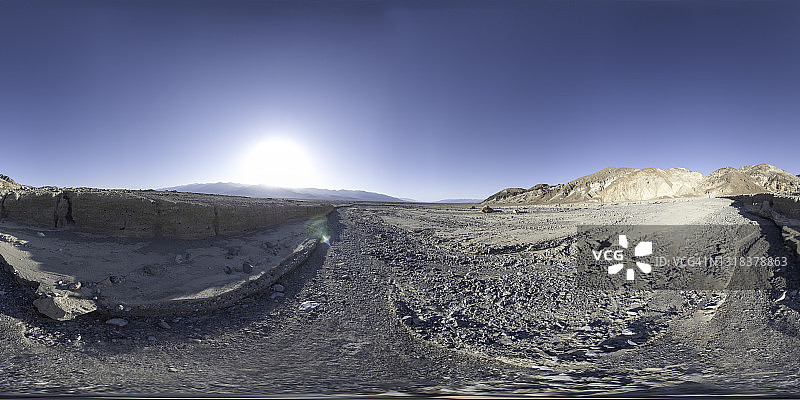 360度VR视角下的死亡谷国家公园图片素材