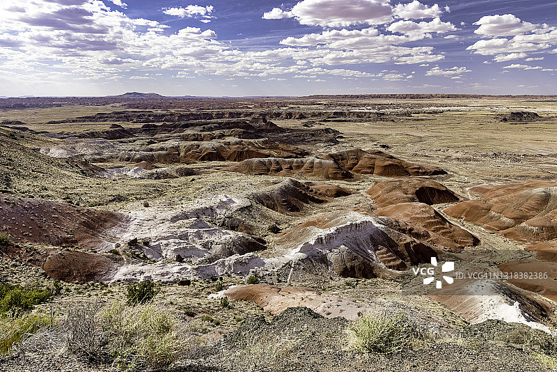 石化森林国家公园的彩绘沙漠景观图片素材