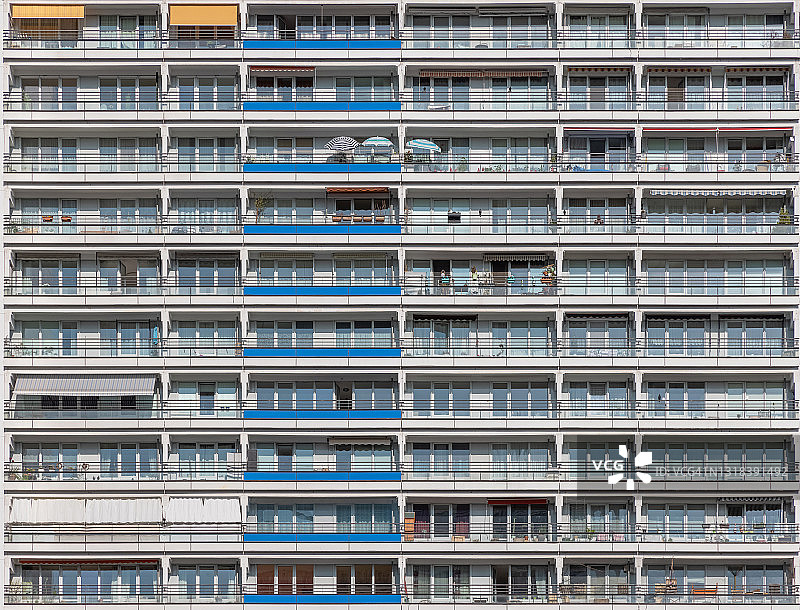 柏林城市对称板楼住宅图片素材