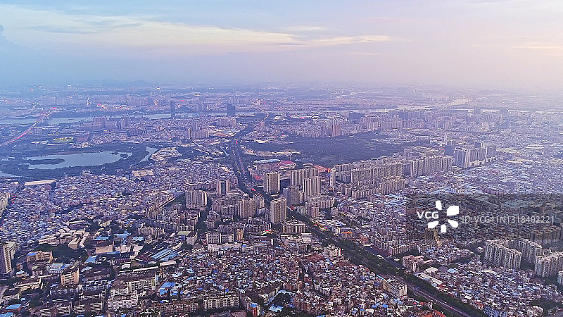 广州航拍景色图片素材