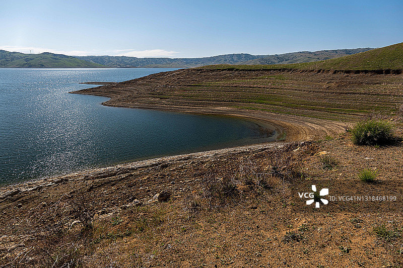 干涸的水库图片素材