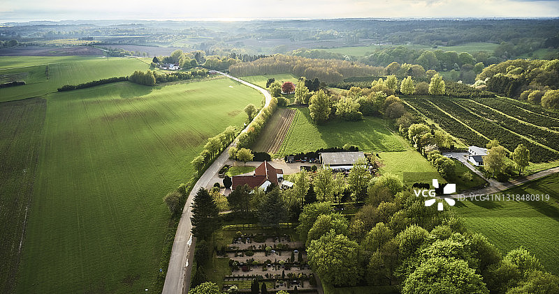 典型的丹麦村庄图片素材