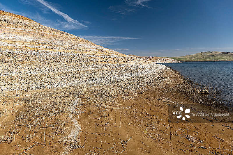 干涸的水库图片素材