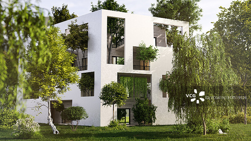 绿色建筑图片素材