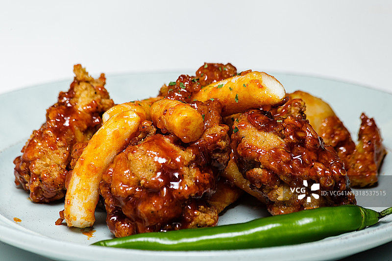 香辣鸡翅图片素材