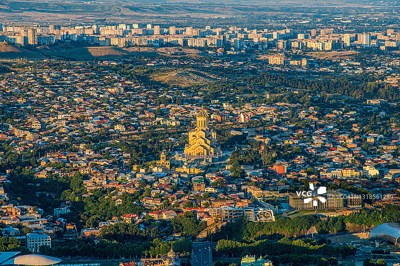 格鲁吉亚第比利斯迷人美景全景图片素材