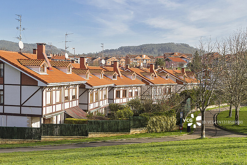 维兹卡亚松迪卡小镇图片素材