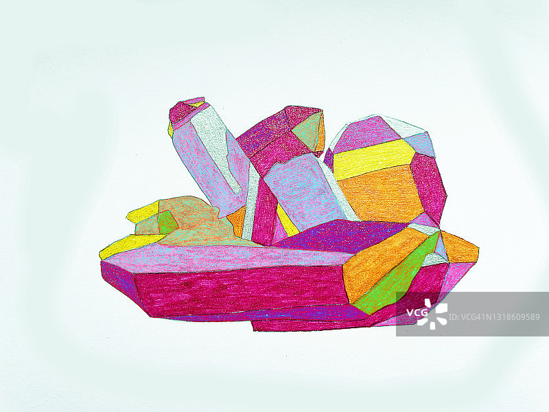 彩色水晶图片素材