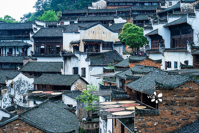 中国安徽省黄山市宏村图片素材
