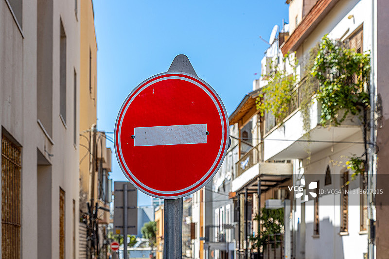 历史街区禁止入内标志图片素材
