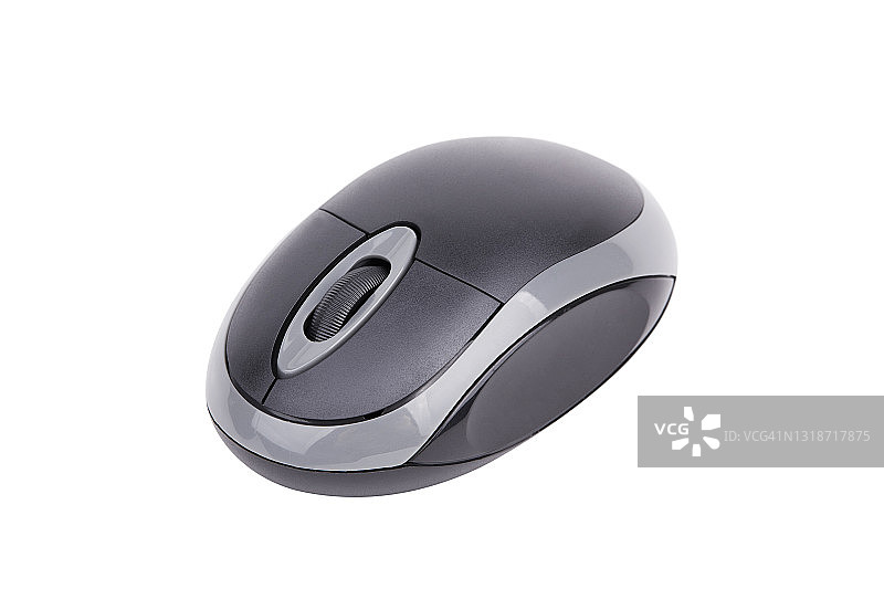 白色背景上的无线电脑鼠标图片素材