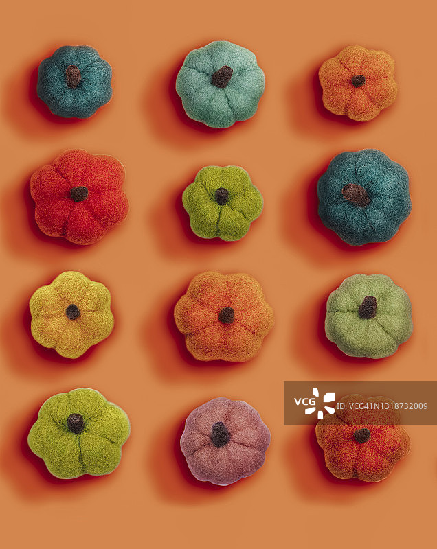 毛毡装饰南瓜图片素材