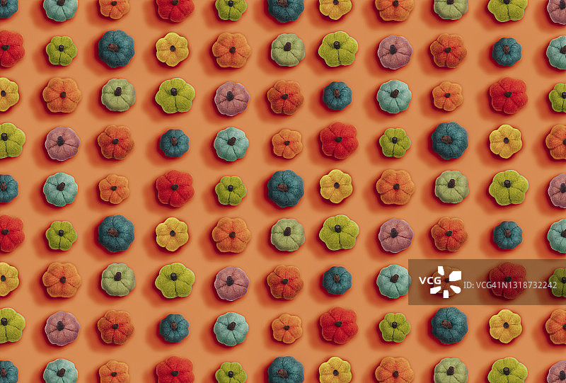 毛毡装饰南瓜图片素材