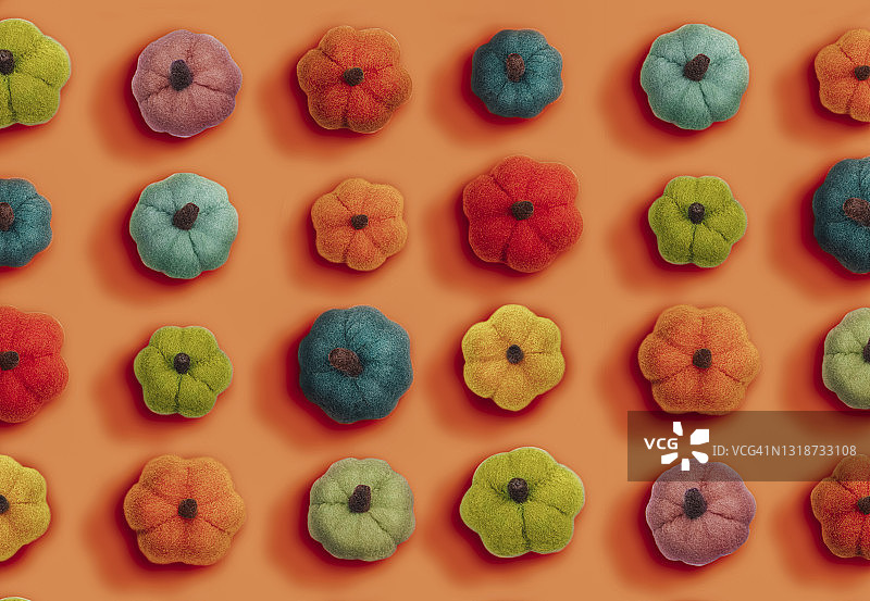 毛毡装饰南瓜图片素材