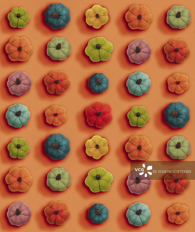 毛毡装饰南瓜图片素材