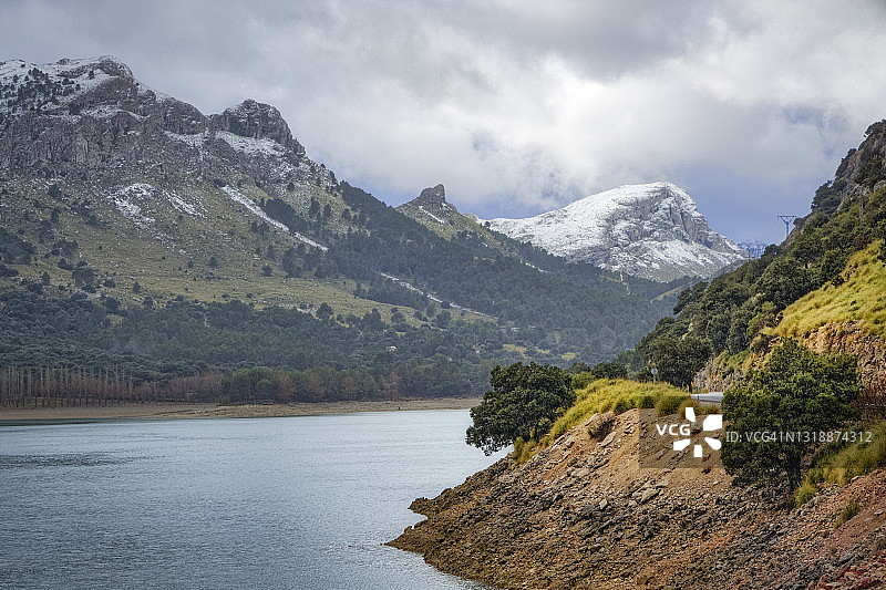 库伯水库人工湖图片素材
