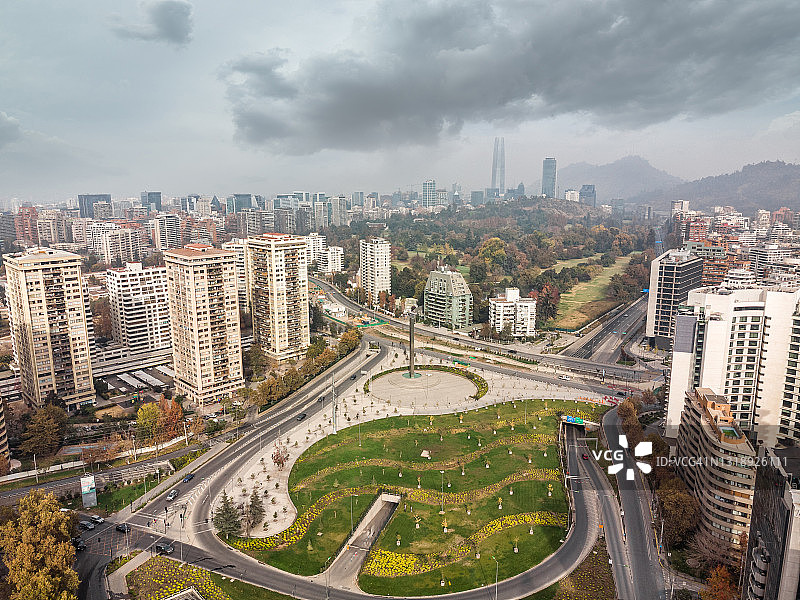 秋日里的圣地亚哥（智利）图片素材