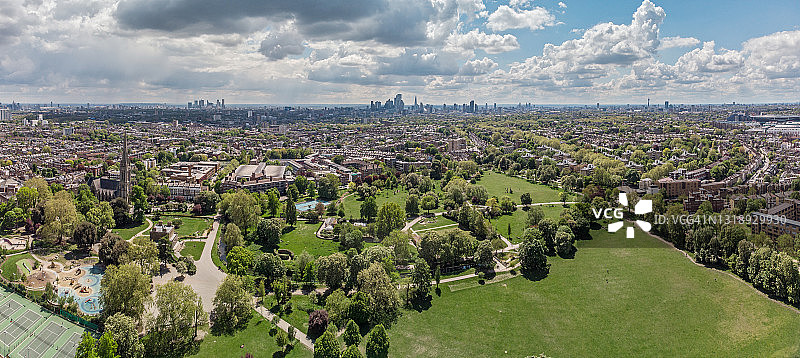 伦敦克利索尔德公园、哈克尼和新斯托克圣玛丽教堂图片素材