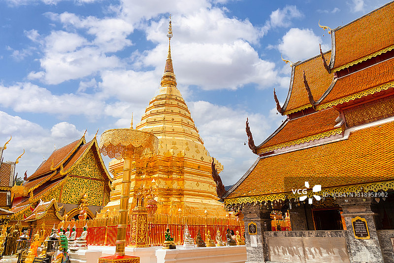 清迈旅游景点：素贴寺图片素材