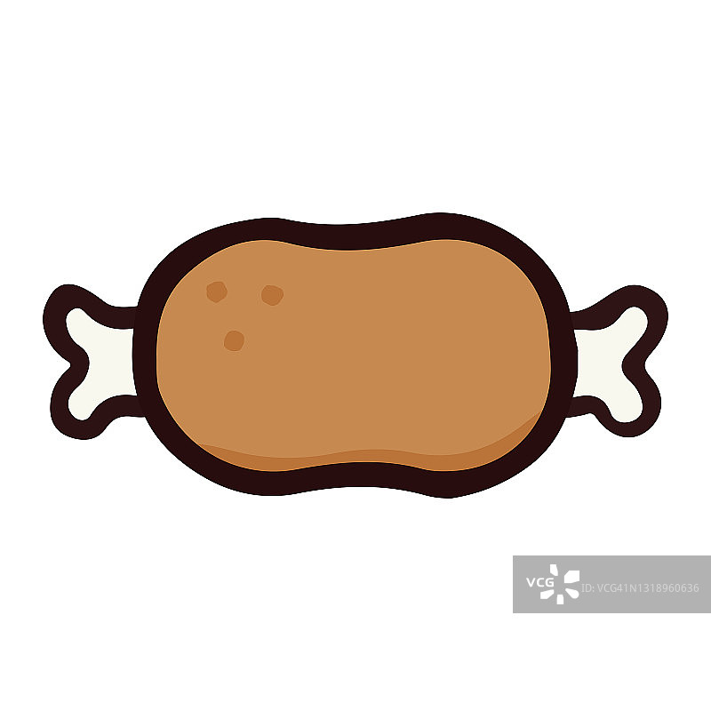 简约可爱肉类剪贴画图片素材