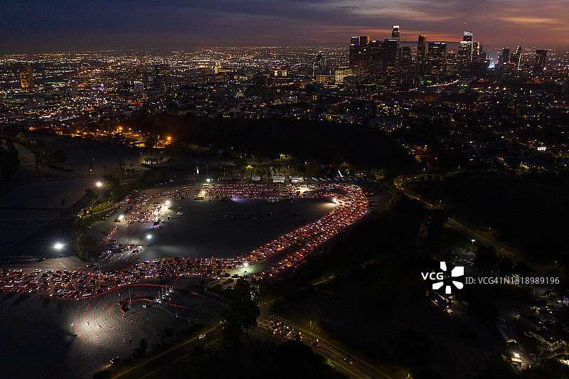 洛杉矶的天际线图片素材