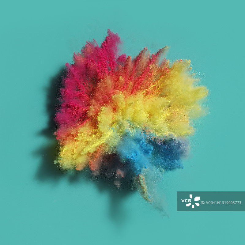 彩色粉末爆炸图片素材