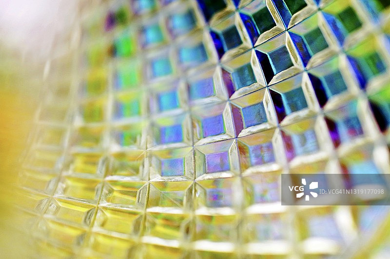 凹面玻璃格子图案图片素材