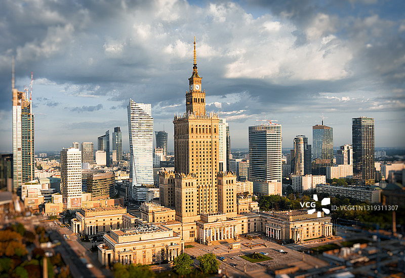 华沙城市风光图片素材