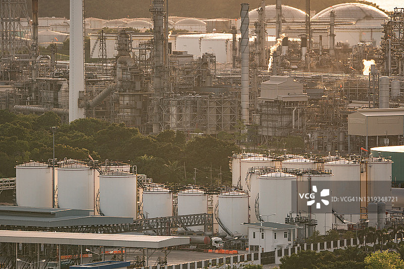 炼油厂和石化厂图片素材