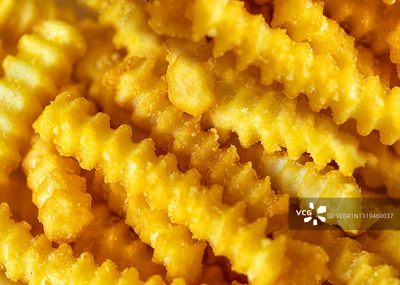 波浪纹炸薯条图片素材