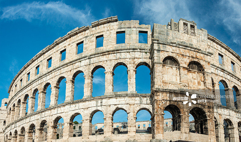 克罗地亚伊斯特里亚普拉竞技场图片素材