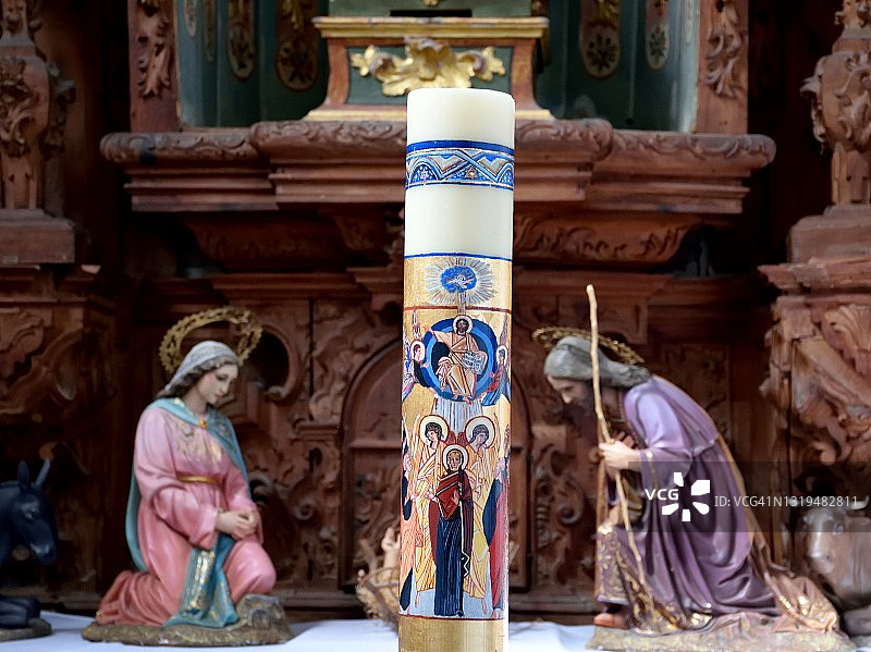 伯利恒之门，耶稣诞生场景图片素材