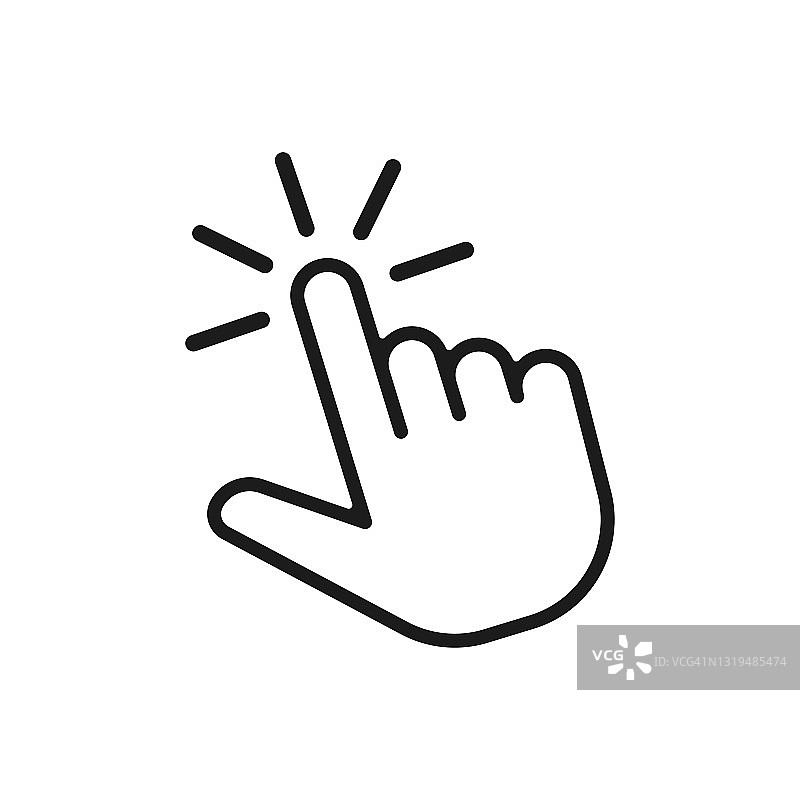 手部点击图标符号图片素材