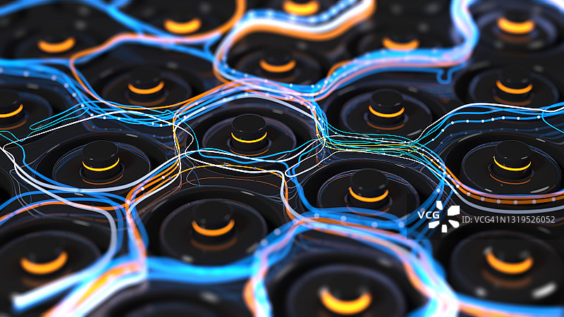 抽象电池供应数字概念图片素材